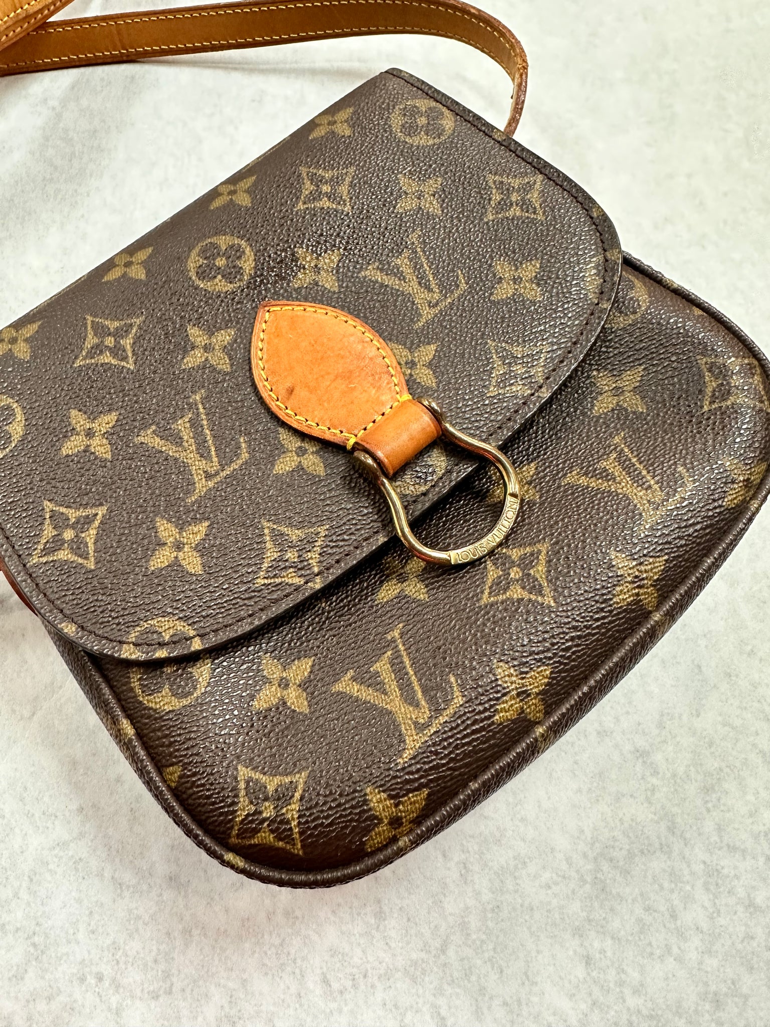Authentic Louis Vuitton Monogram Saint Cloud MM M51243 Shoulder Cross Bag  8685E