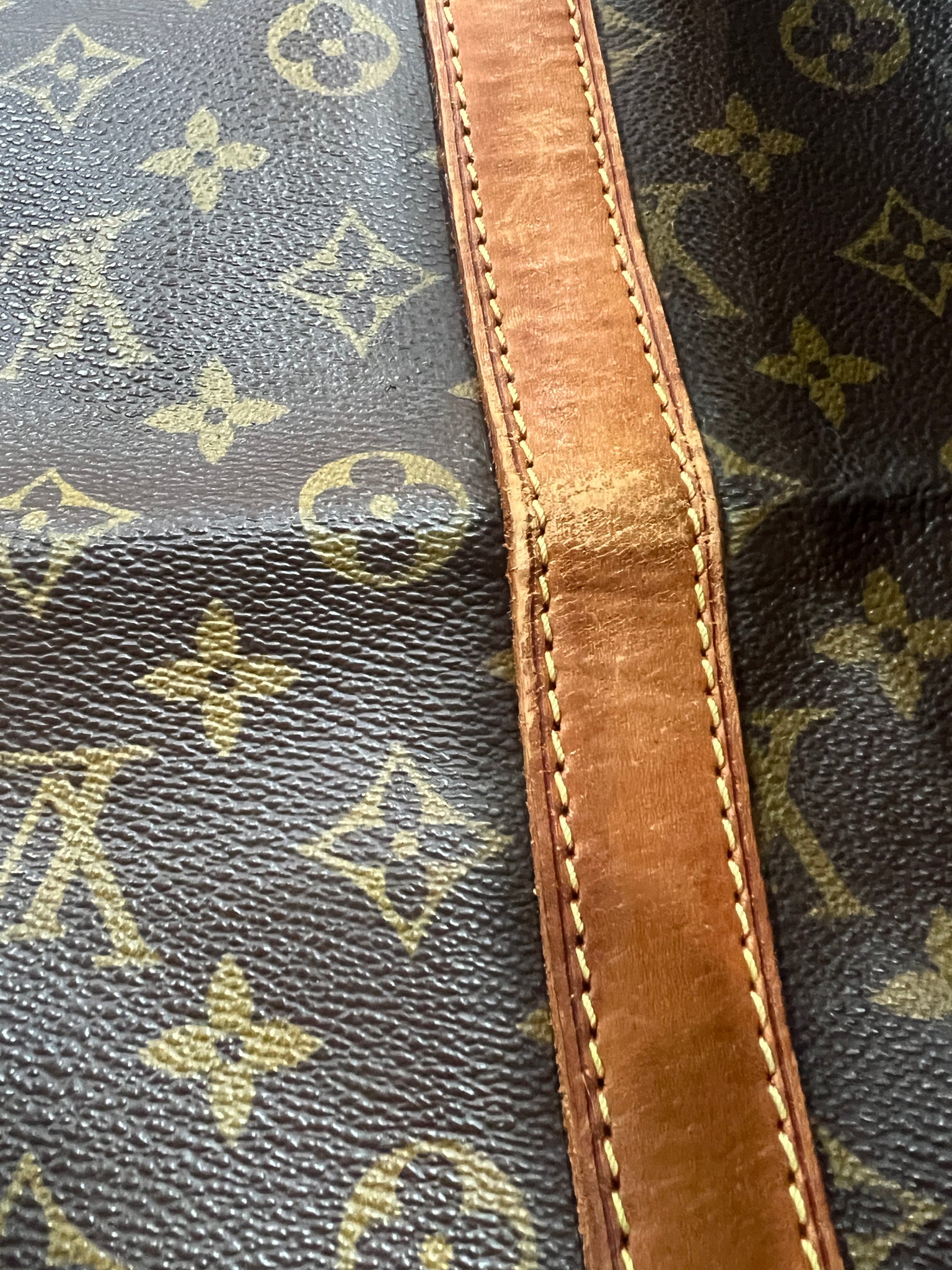 Travel bag Louis Vuitton Keepall 55 customized Fight Club by the