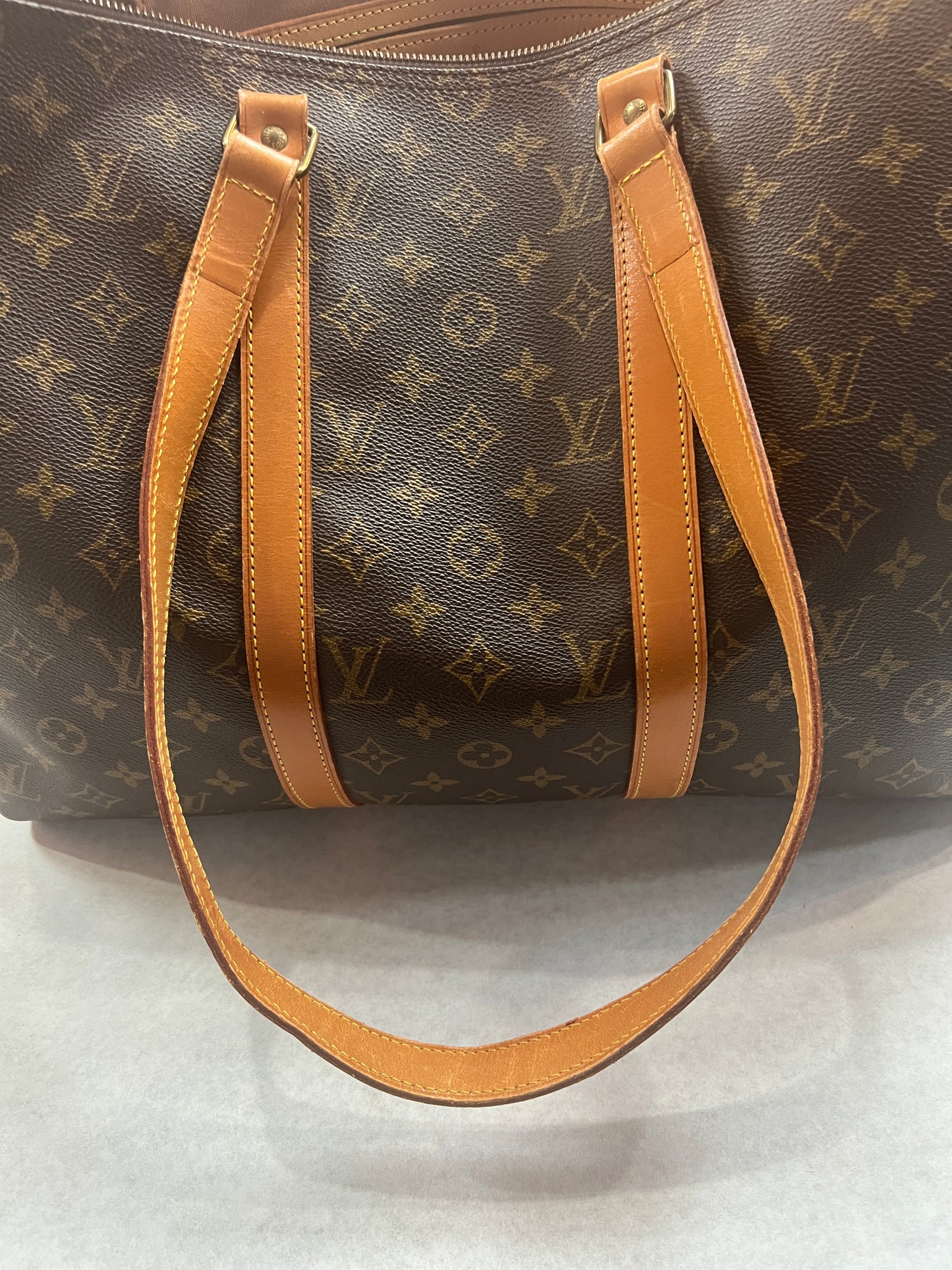 Louis Vuitton Flanerie Shoulder Bag 45 Brown Leather for sale