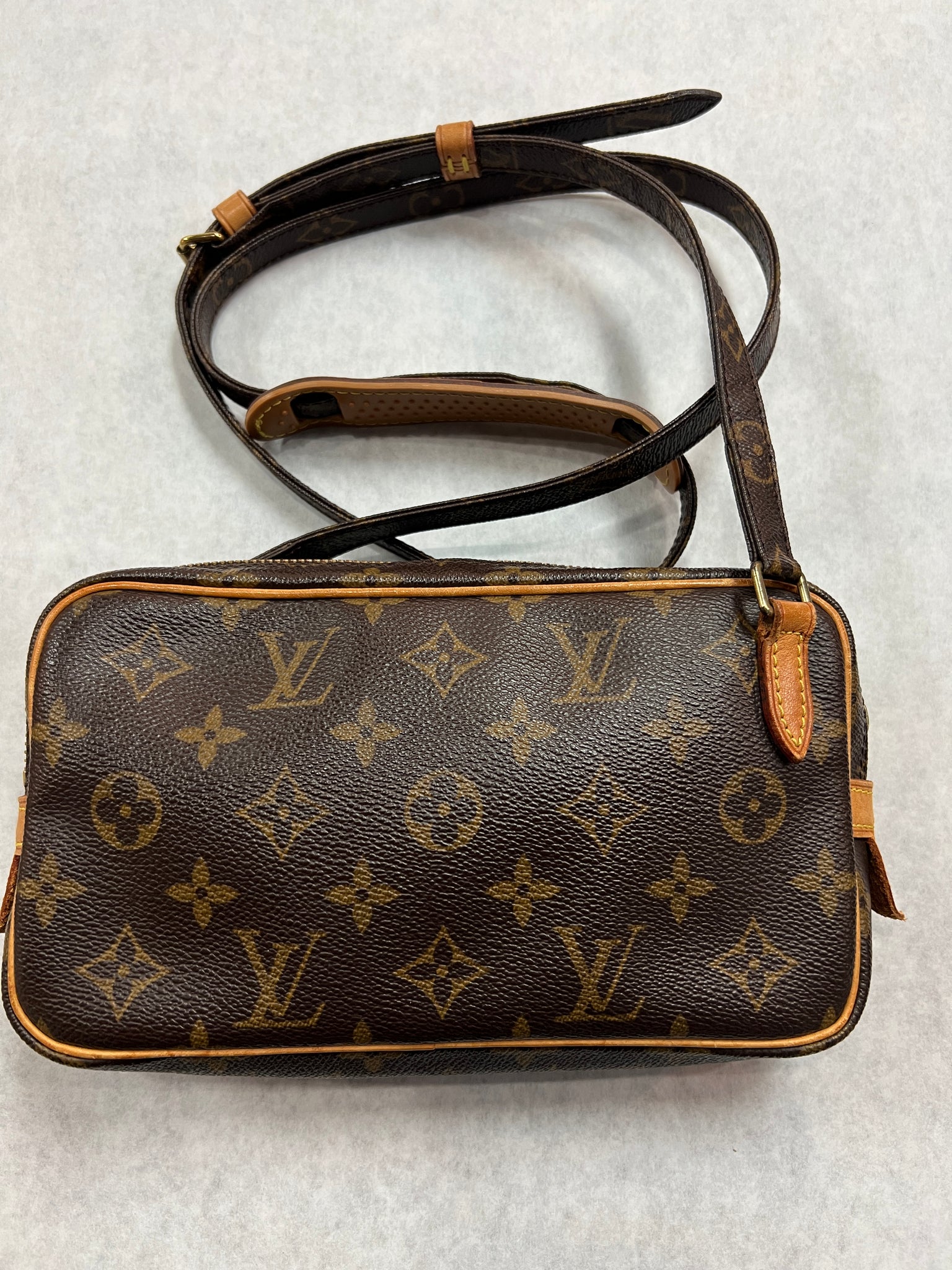 Louis Vuitton, Bags, Authentic Louis Vuitton Marly Bandolier Monogram  Crossbody Bag Custom