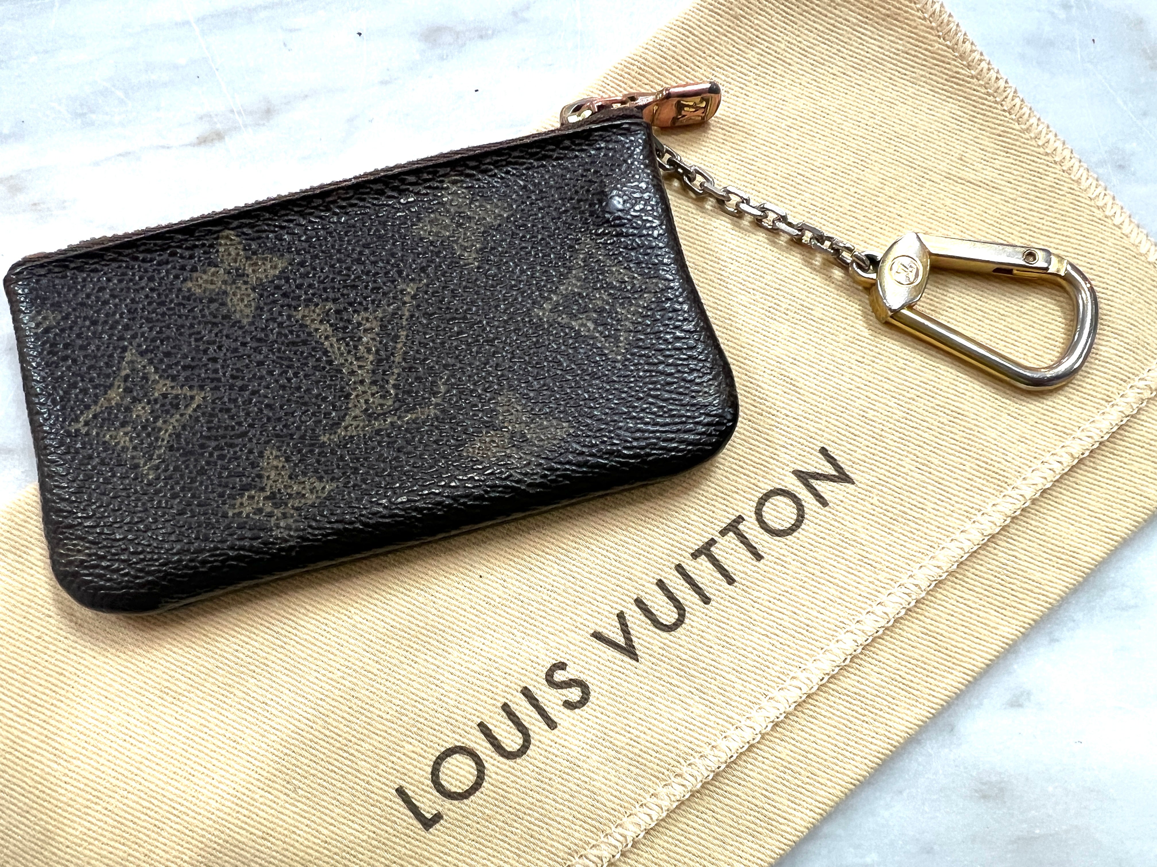 Louis Vuitton Rare Vintage First Edition Monogram Pochette Cles Key Pouch  111lv2 at 1stDibs